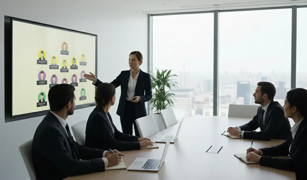 کاربرد چارت سازمانی در جلسات